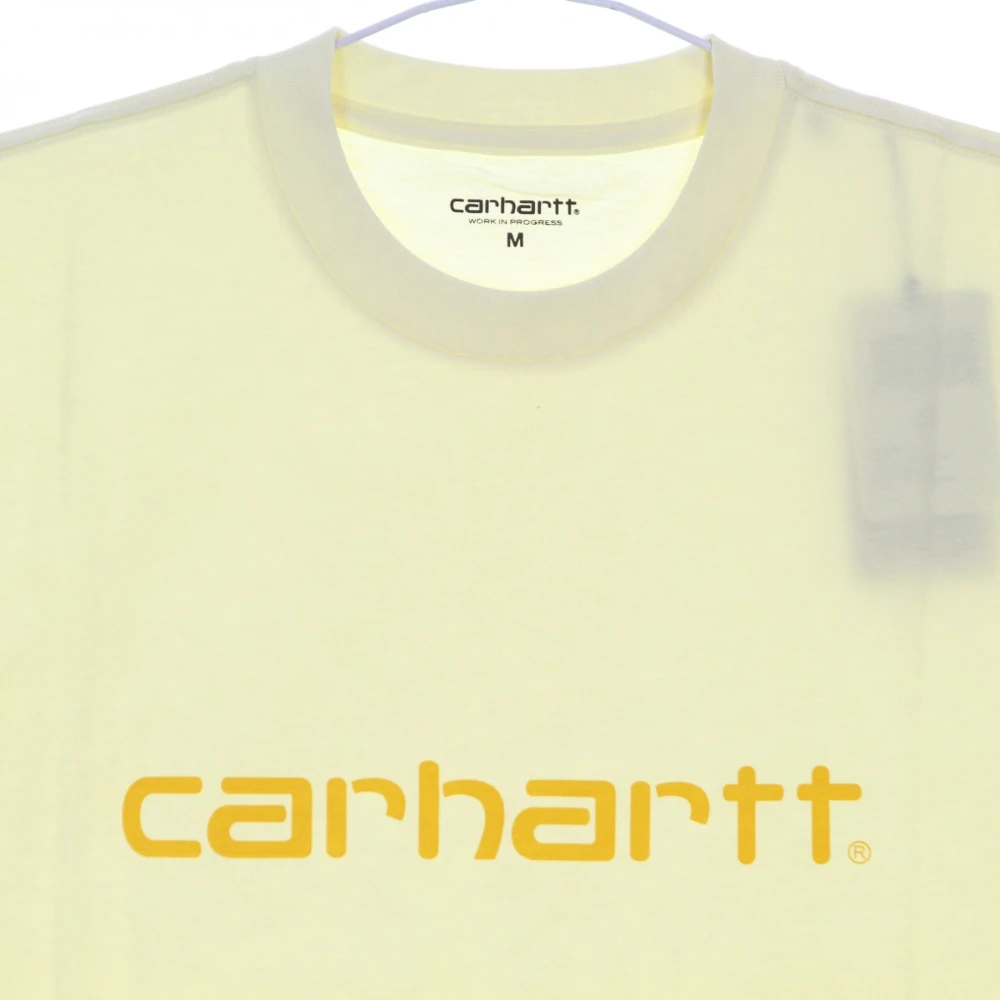 Carhartt WIP Script Tee Soft Yellow Popsicle Yellow Heren