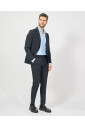robe-bleue-slim-fit-style-classique