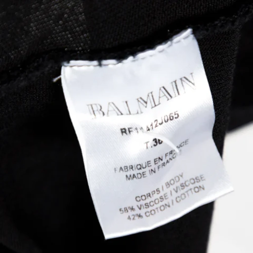 Balmain Pre-owned Fabric tops Black Dames