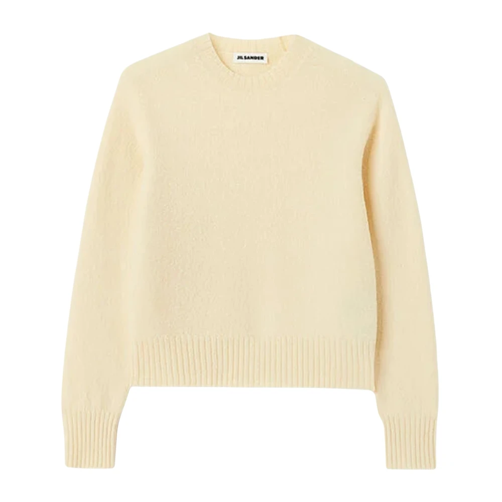 Jil Sander Femme Beige Pulls, Taille: 42 Fr Maille Ras Du Cou