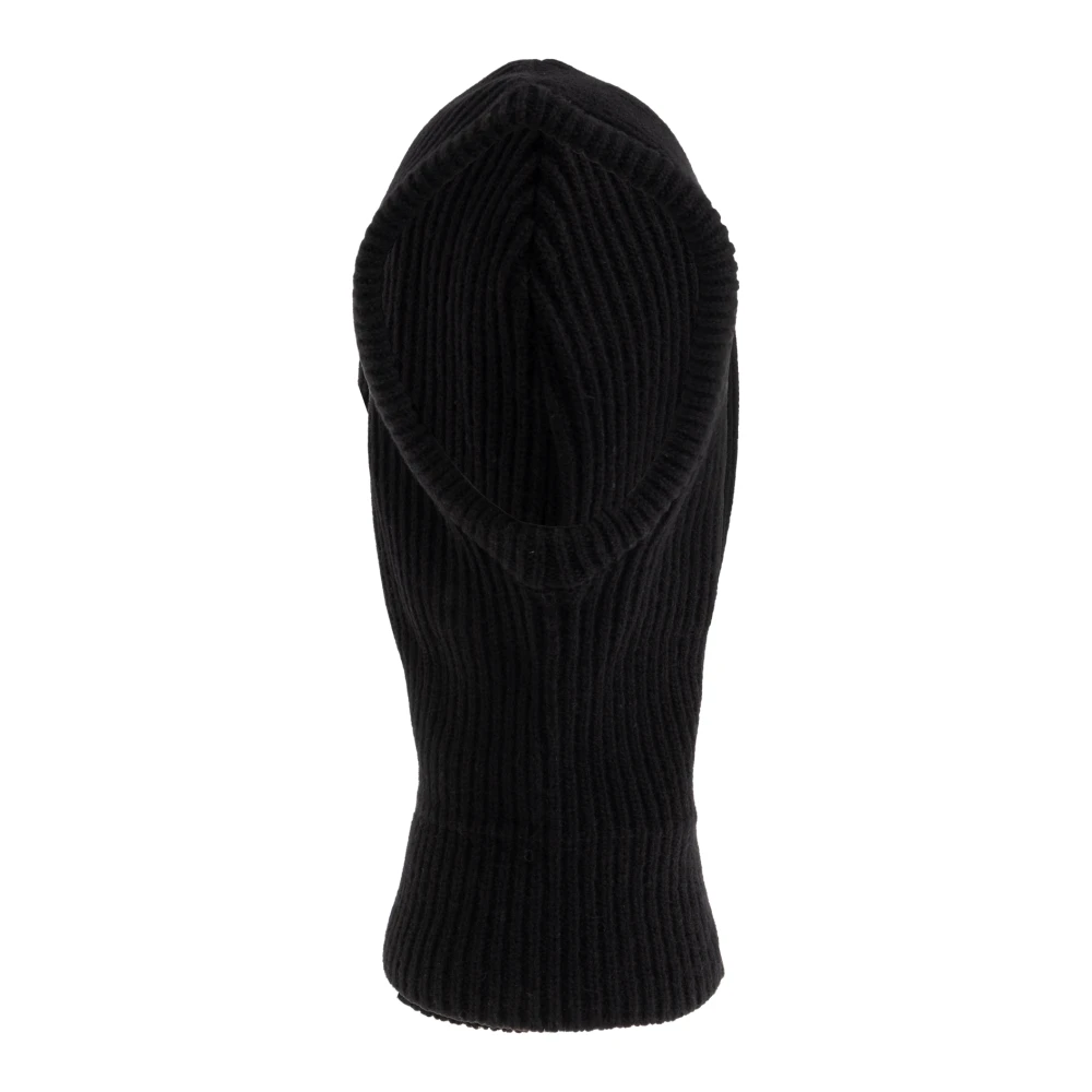 Mm6 Maison Margiela Unisex Zwart Accessoires M, Wol, Balaclava