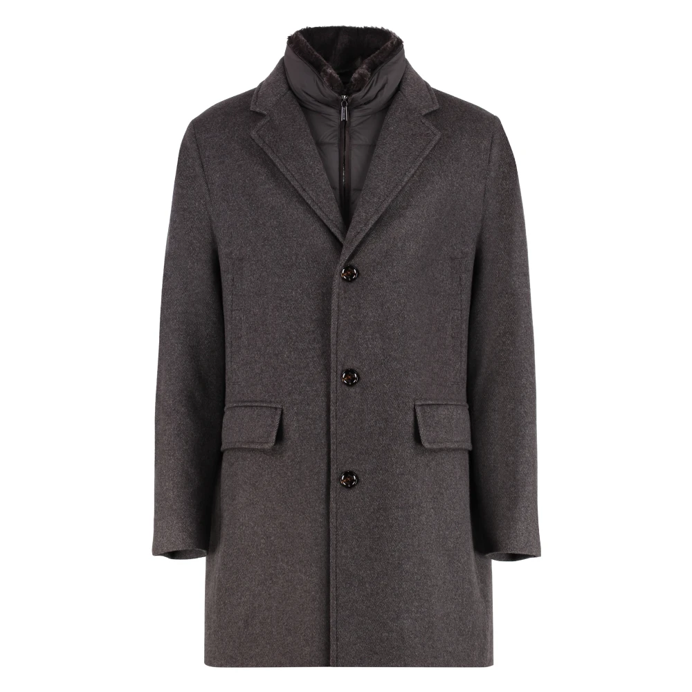 Coats > Single-Breasted Coats - - Moorer - Modalova
