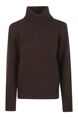 Brun Ullstickad Tröja AW25