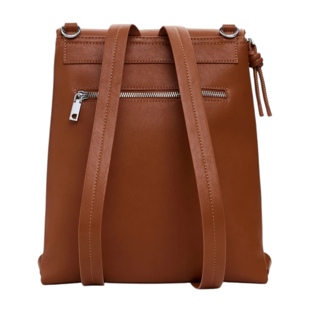 Desigual Stijlvolle damesrugzakken voor lente zomer Brown Dames