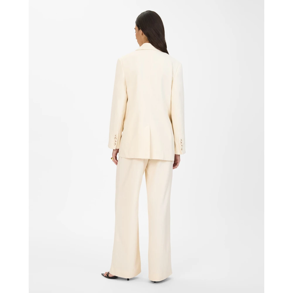 IVY OAK Oversized Single Breasted Blazer White Dames