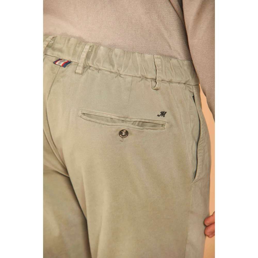 Mason's Groene City String Gabardine Chino's Green Heren