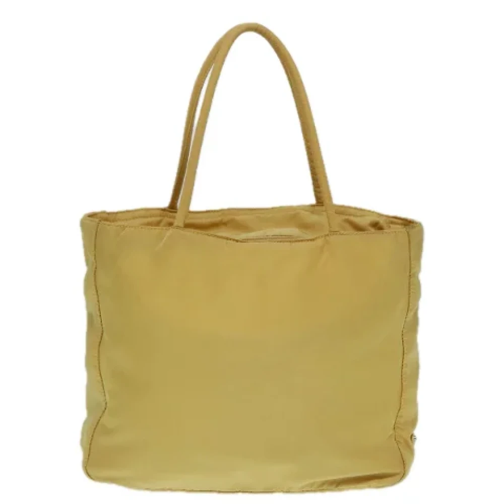 Prada Vintage Pre-owned Fabric prada-bags Yellow Dames