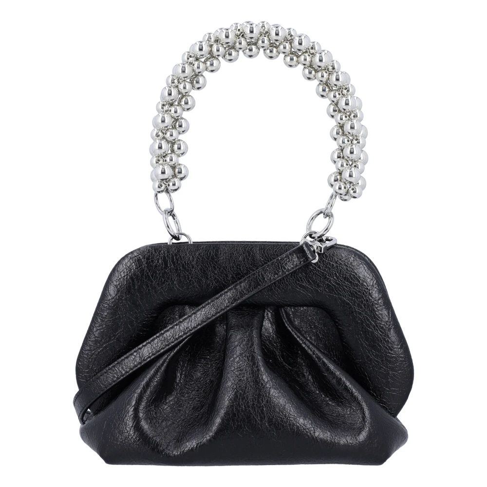 THEMOIRè Zwarte kralen handvat Clutch tas Black Dames