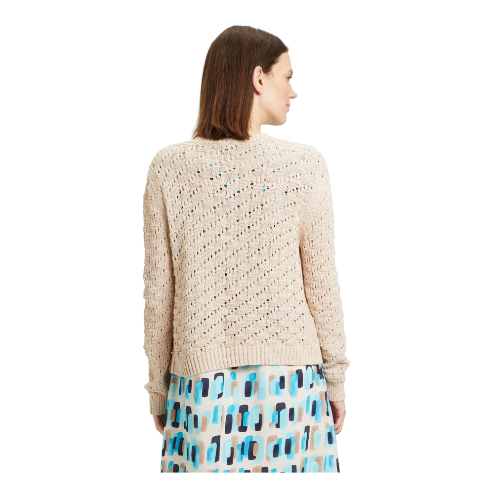 Betty & Co Casual Open-Front Cardigan Beige Dames