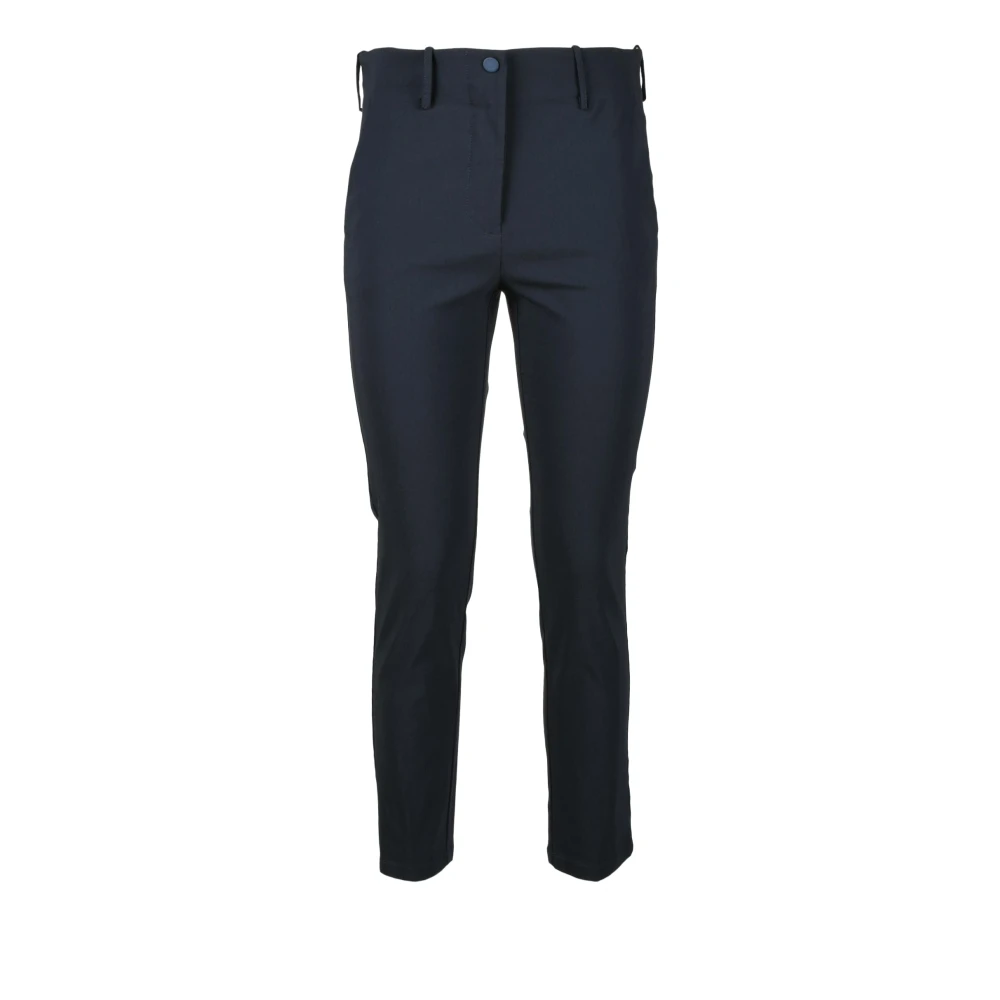 Liviana Conti Elegante Viscose Blend Broek Blue Dames