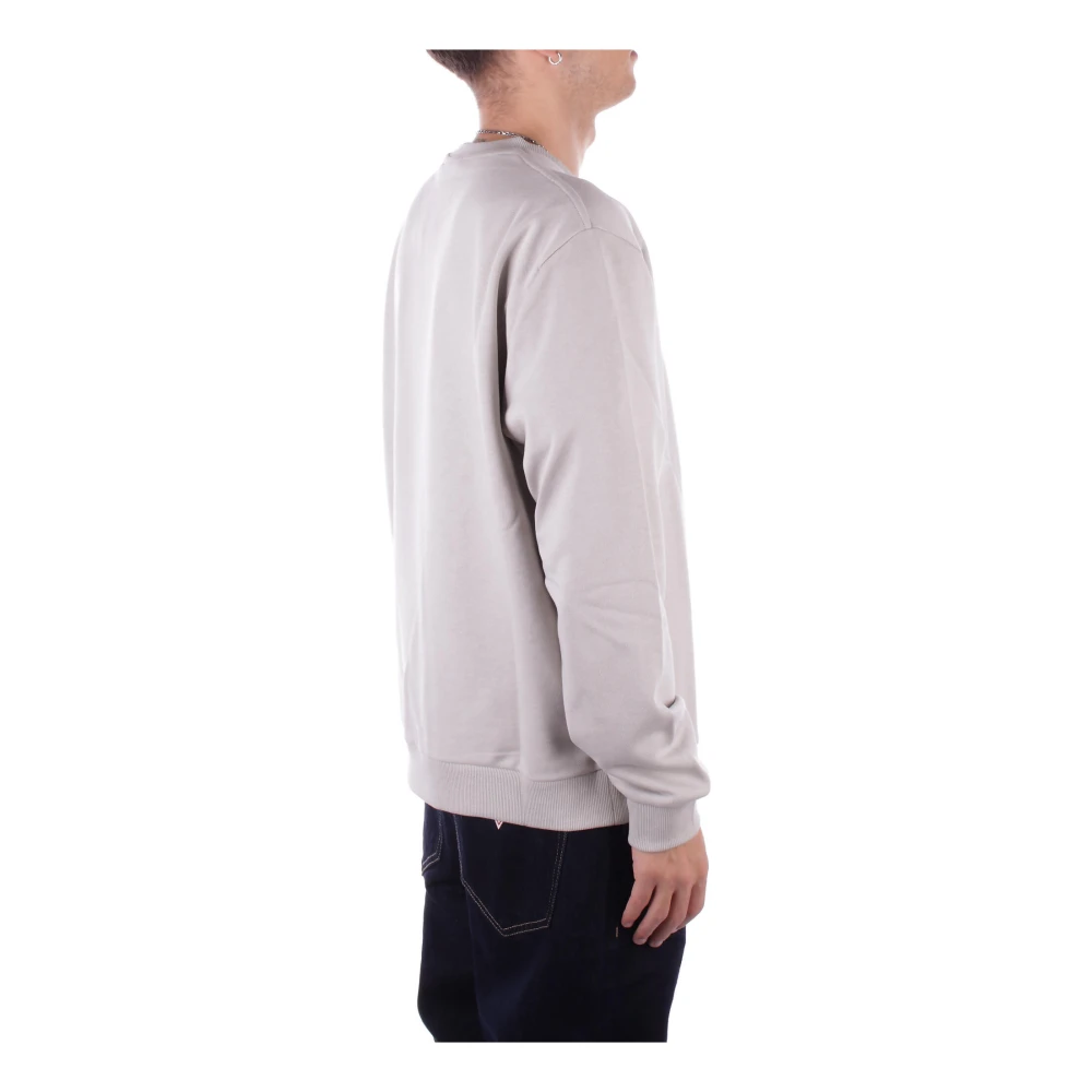 Gcds Grijze Logo Sweater Unisex Katoen Gray Heren