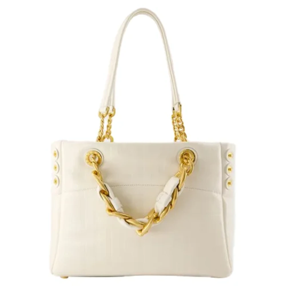 Balmain Leather shoulder-bags Beige Dames