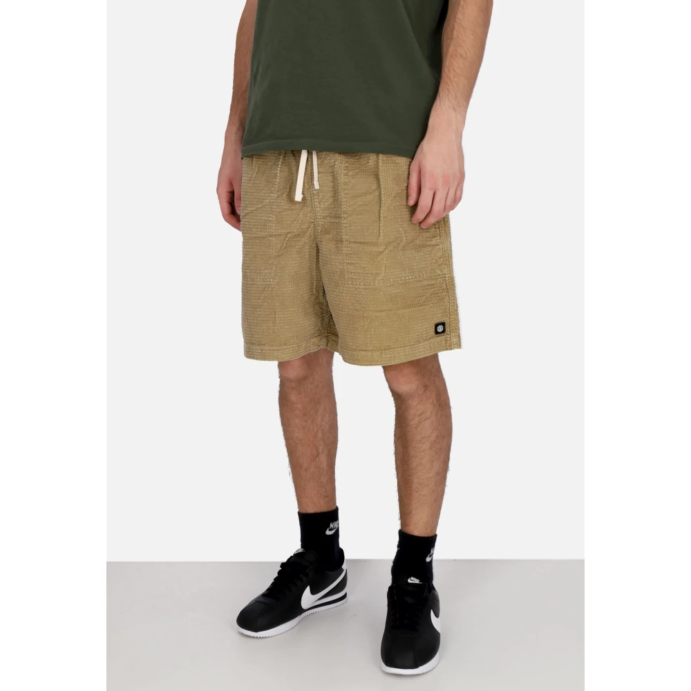 Element Khaki Cord Walkshort Heren Shorts Beige Heren