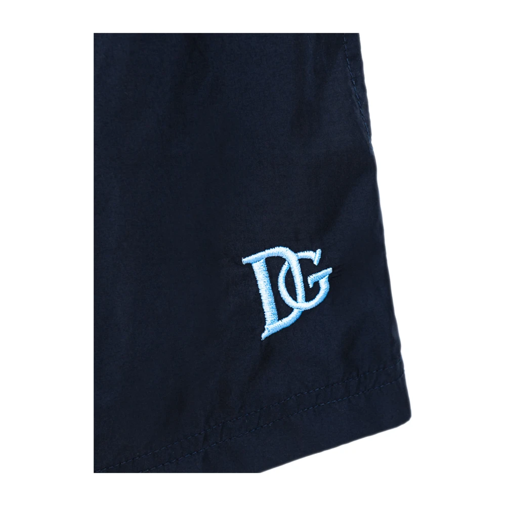 Dolce & Gabbana Geborduurd Logo Kostuum Blue Heren