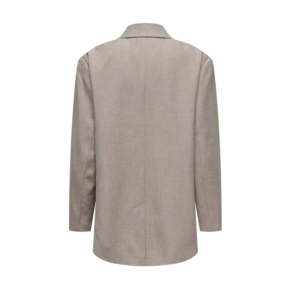 Only Boyfriend Melange Blazer Beige Dames