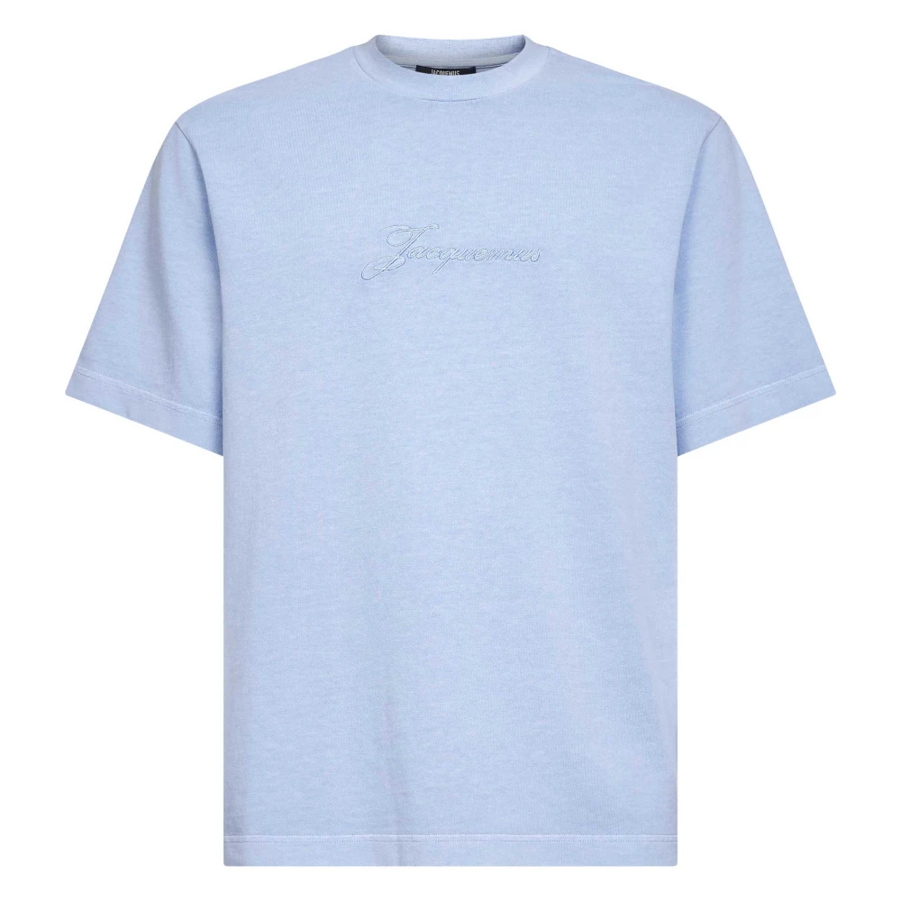 Jacquemus Blue T-Shirts, Male, Xl, T-Shirts And Polos