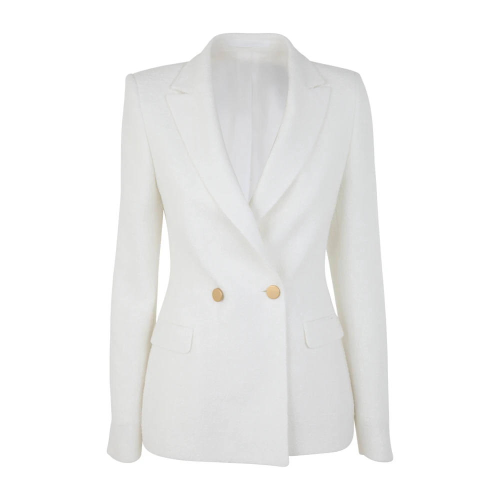 Tagliatore Upgrade je garderobe met een dubbelrijige blazer White Dames