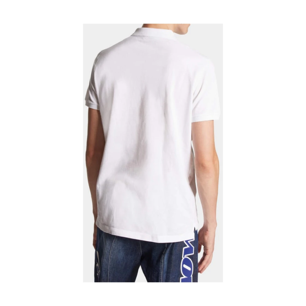 Dsquared2 Tennis Fit Polo Shirt White Heren
