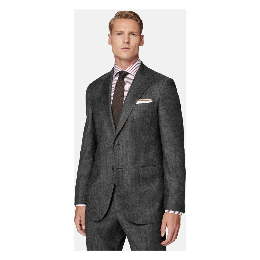 Boggi Milano Pakjes in zuivere wol met pinstripe Black Heren