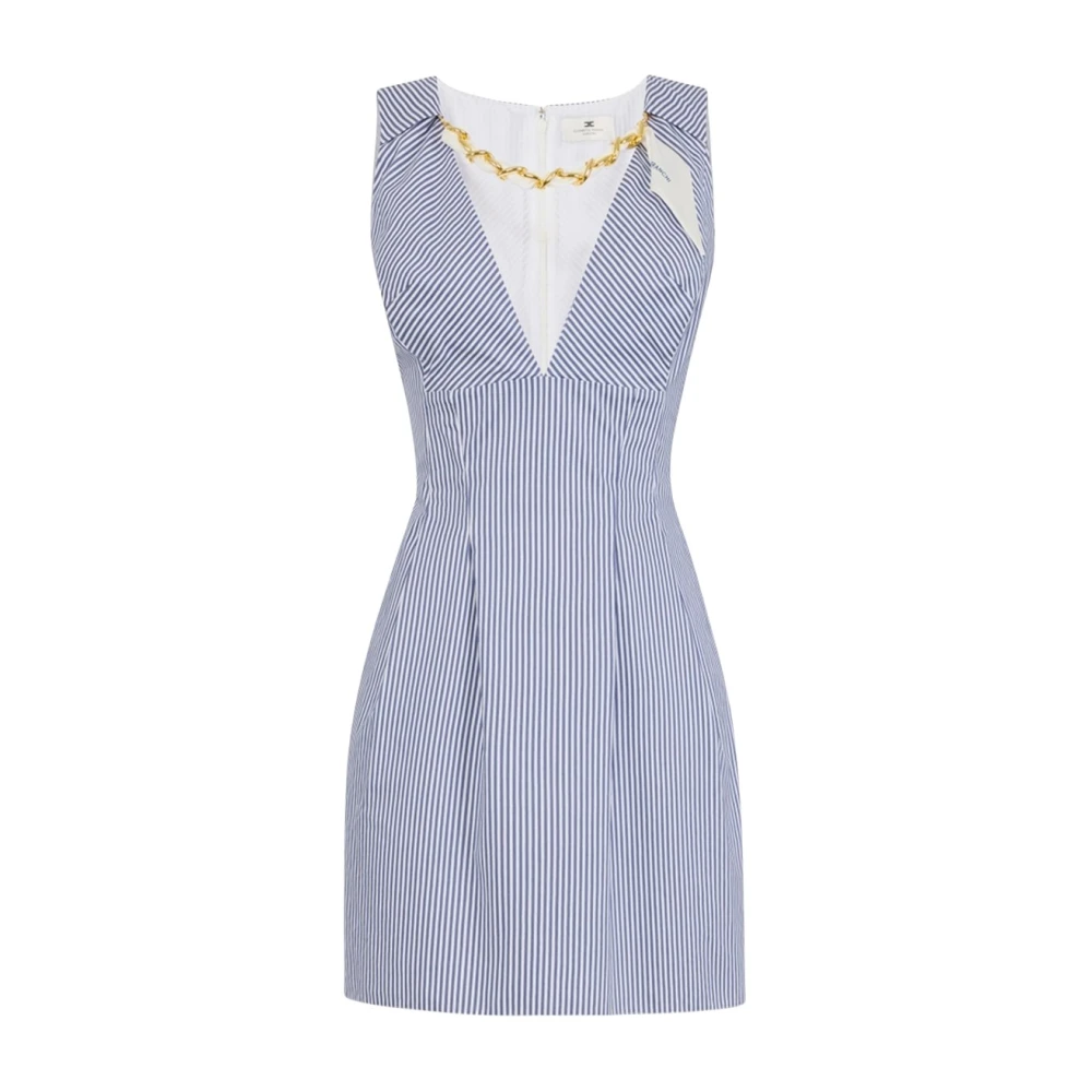 Elisabetta Franchi Blue Party Dresses, Female, Xs, Dresses