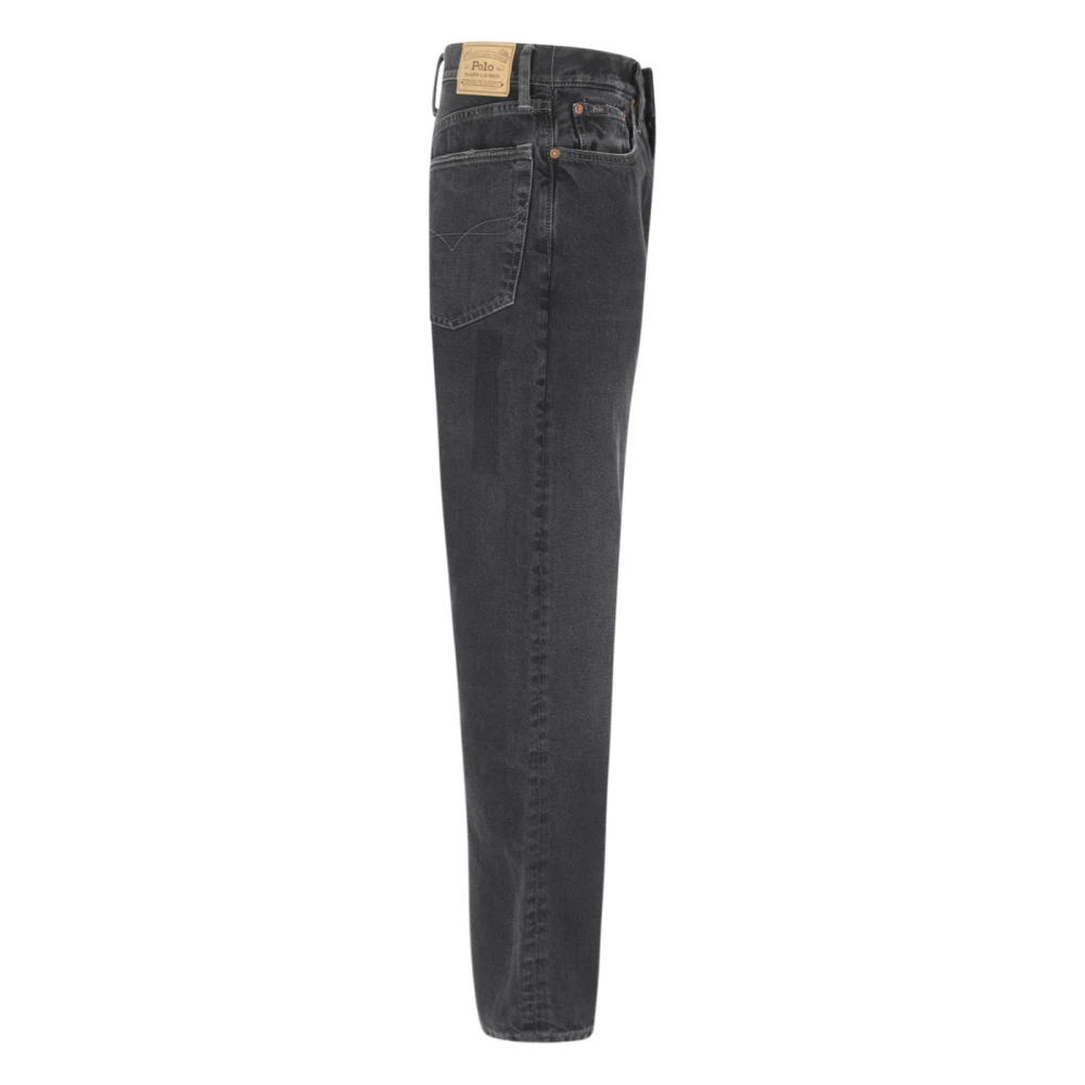 Ralph Lauren Zwarte Straight Leg Jeans Black Heren