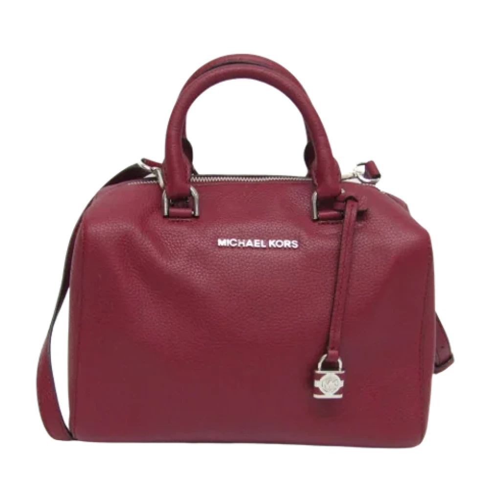 Michael Kors Pre-owned Leather handbags Red Dames