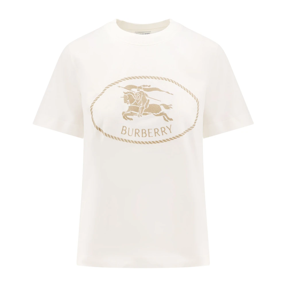 Burberry Donna Bianco T-Shirt Logo - Immagine 2