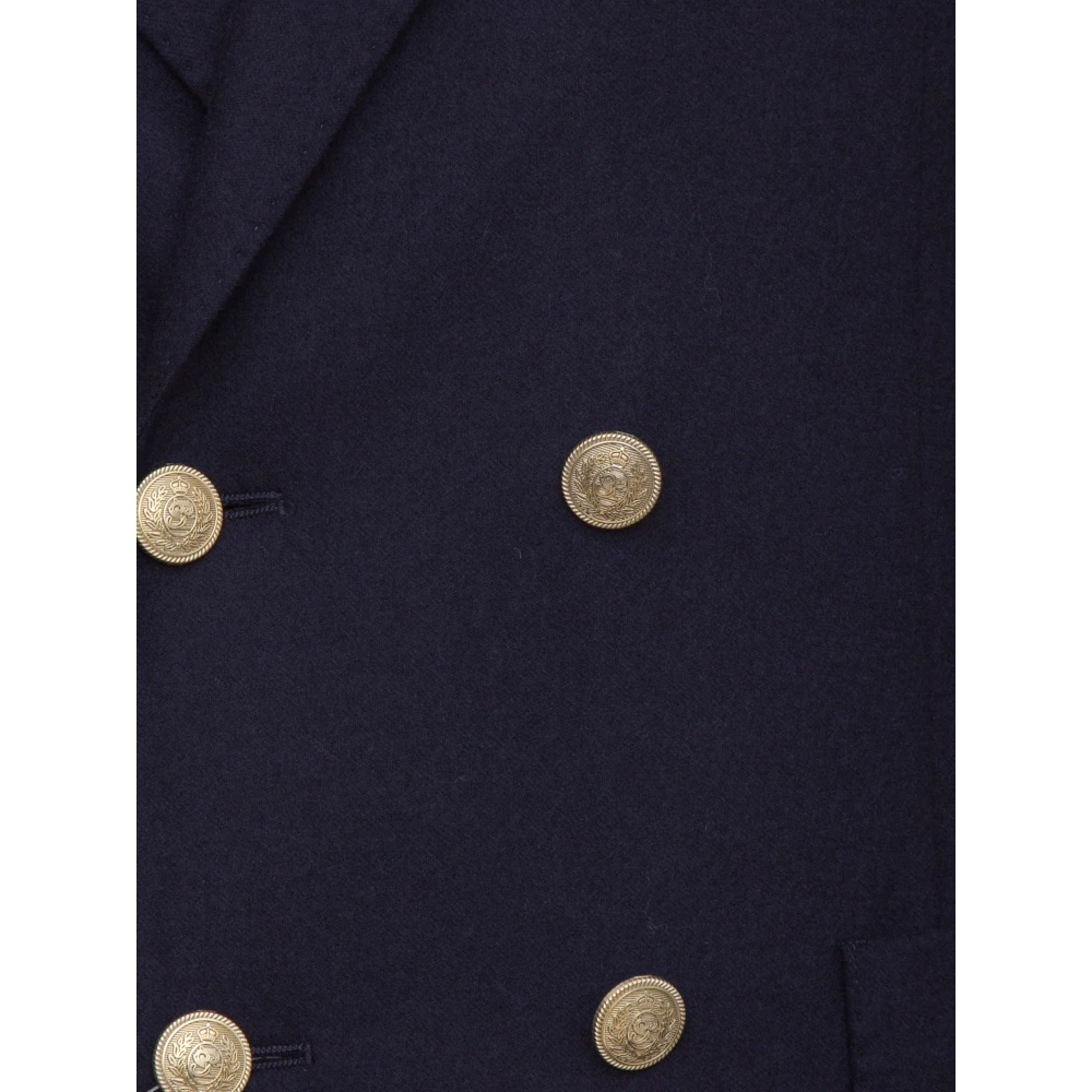 Eleventy Blauw Dubbel Breasted Pak Broek Blue Heren