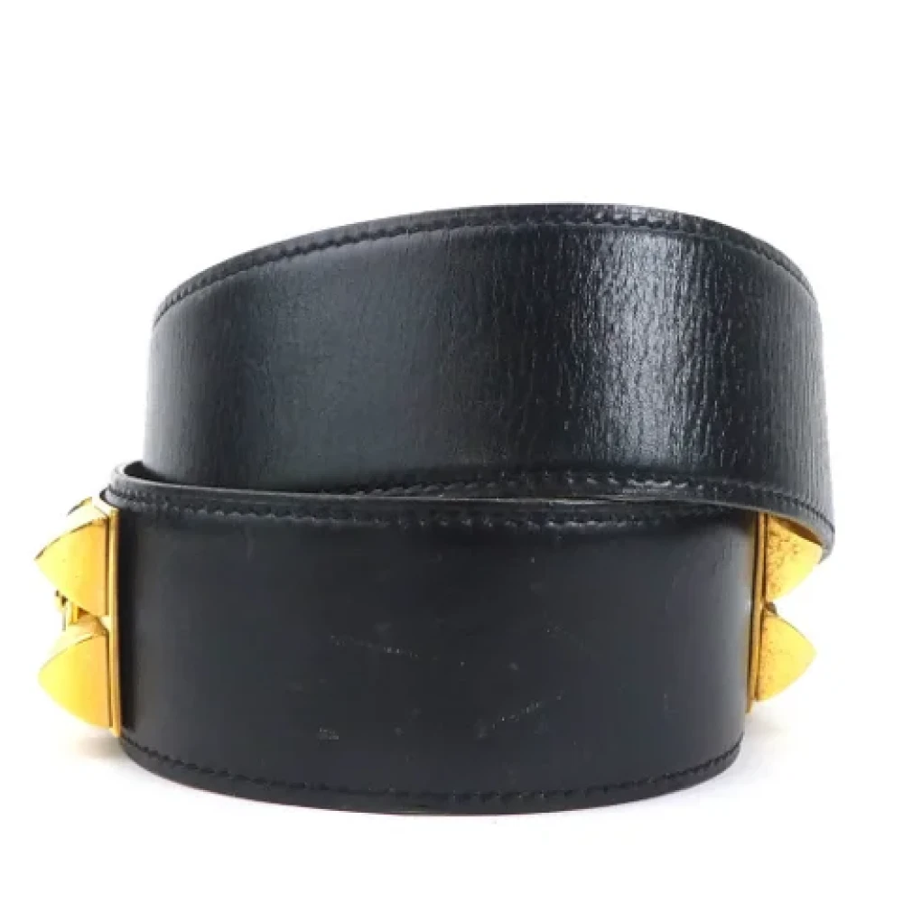 Hermès Vintage Pre-owned Leather belts Black Dames