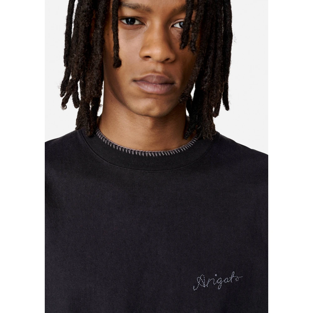 Axel Arigato Stitch T-shirt Blue Heren