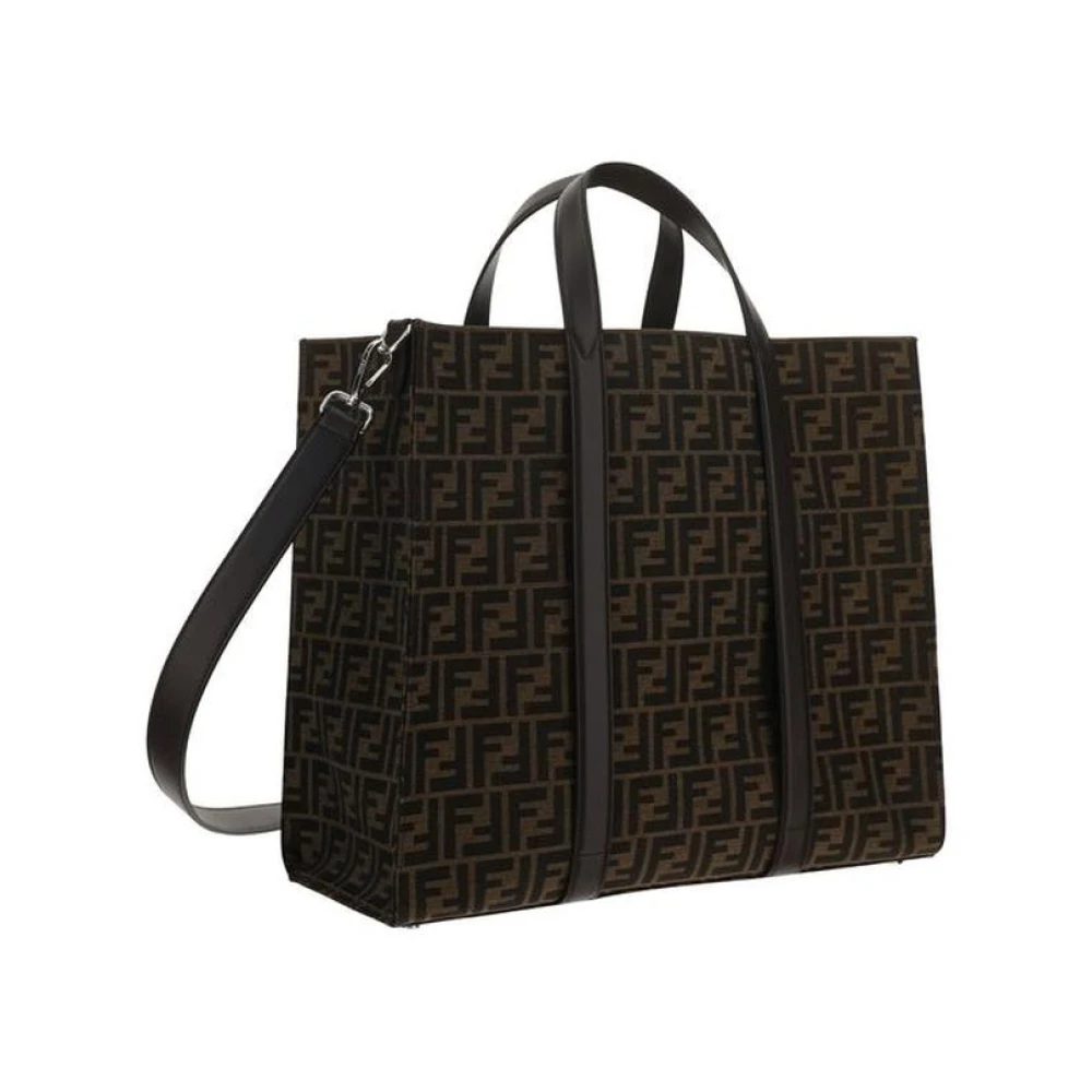 Fendi Iconische FF Print Tote Handtas Brown Heren