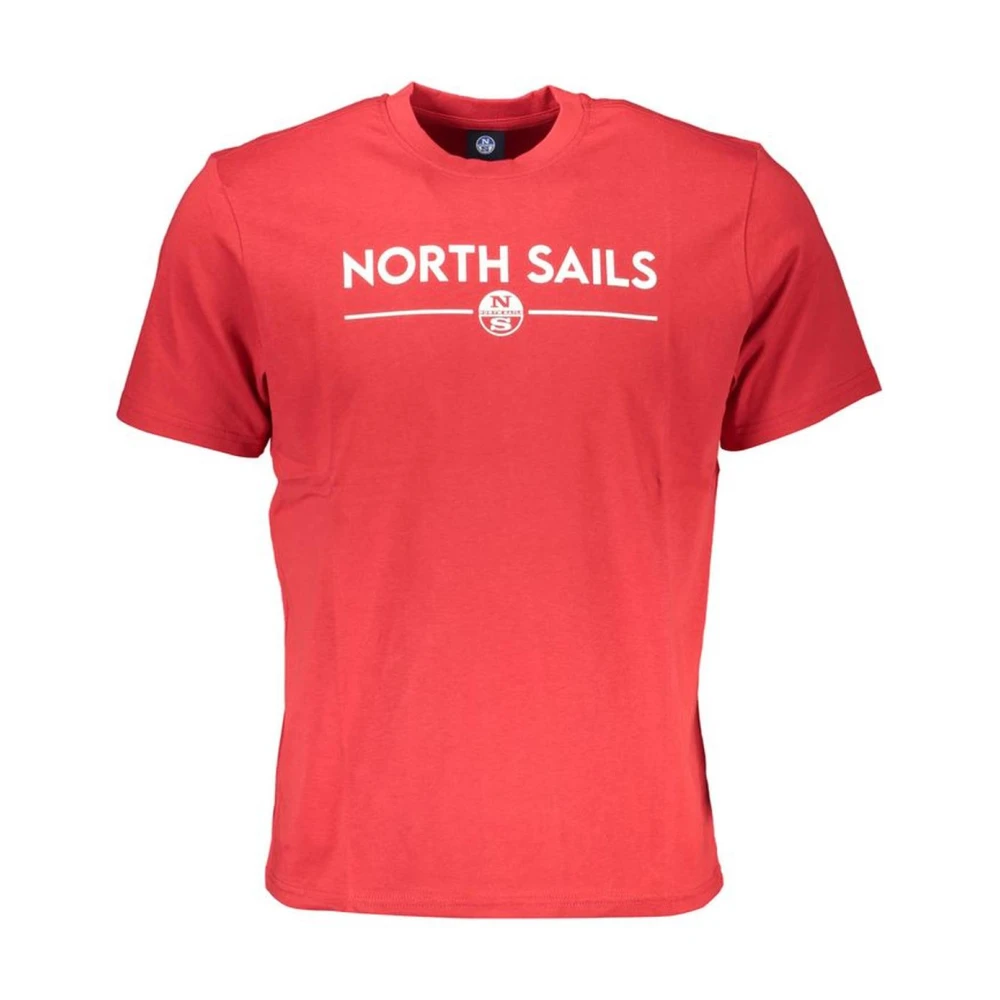 North Sails Katoenen Crew Neck T-Shirt Red Heren
