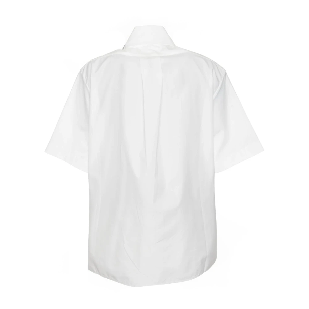 Marni Losvallende Blouse met Puntkraag White Dames