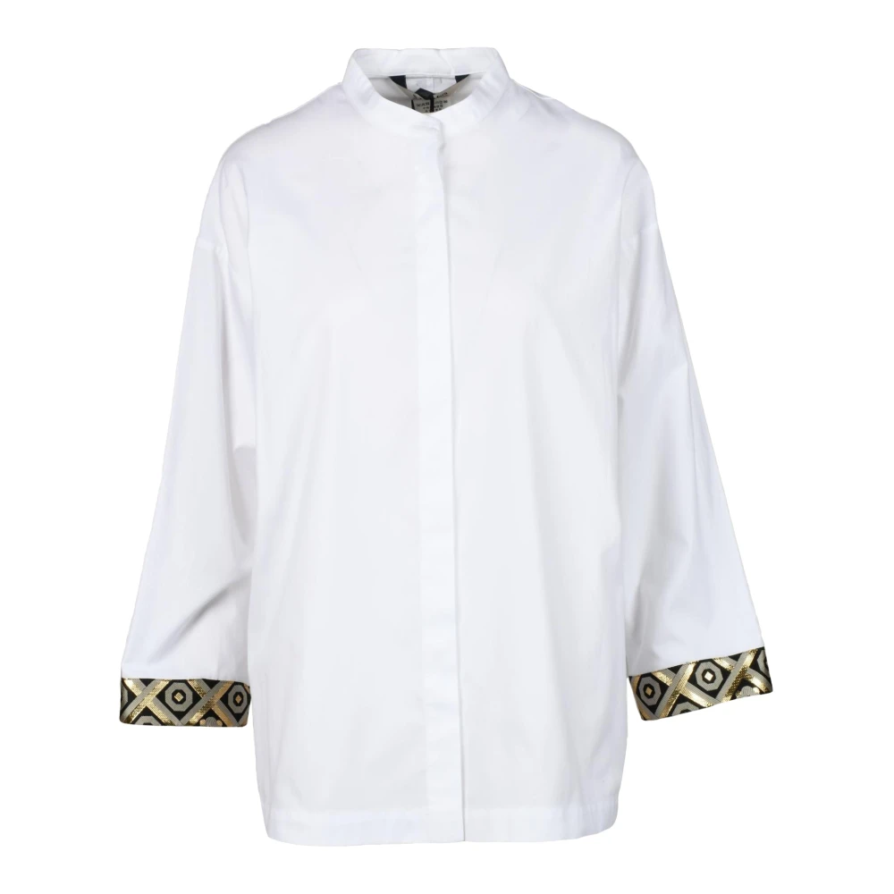 Max Mara Katoenen Overhemd White Dames