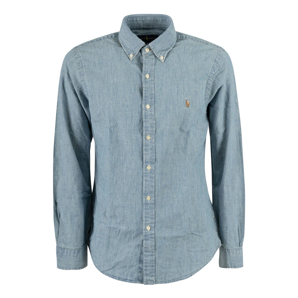 Ralph Lauren Chambray Overhemd Blue Heren