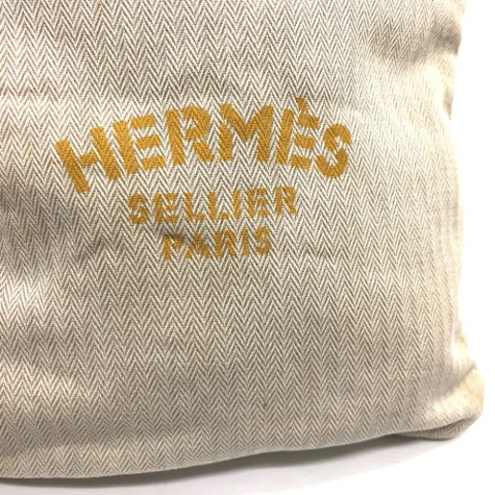 Hermès Vintage Pre-owned Fabric shoulder-bags Beige Dames