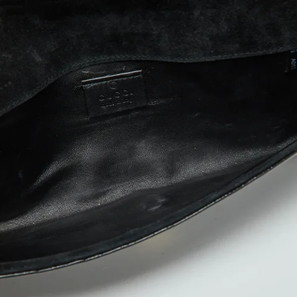 Gucci Vintage Pre-owned Fabric clutches Black Dames