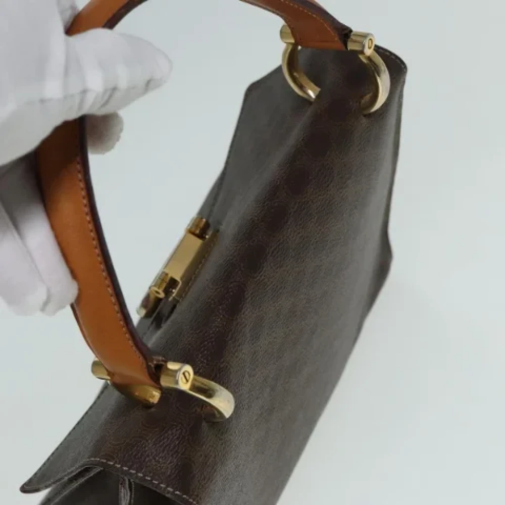 Celine Vintage Pre-owned Canvas handbags Brown Dames
