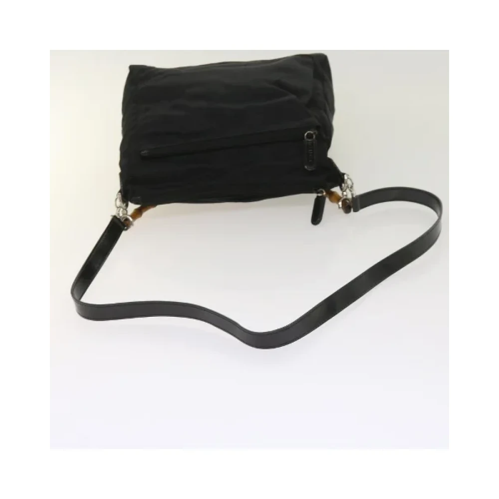 Gucci Vintage Pre-owned Nylon handbags Black Dames