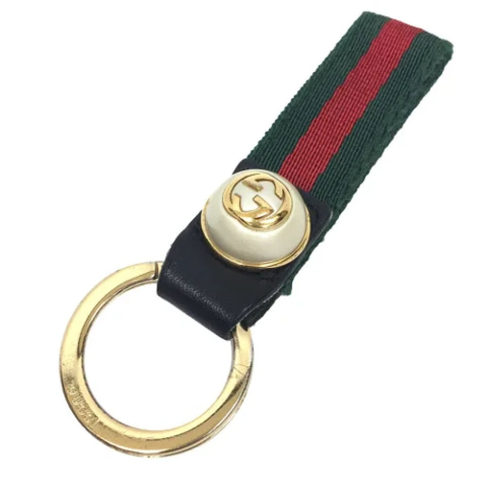 Gucci Vintage Pre-owned Fabric key-holders Green Dames