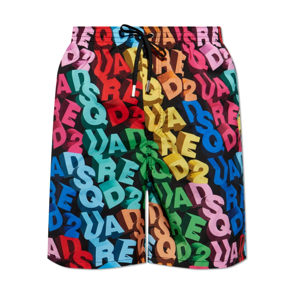 Dsquared2 Zwembroek met logo Multicolor Heren