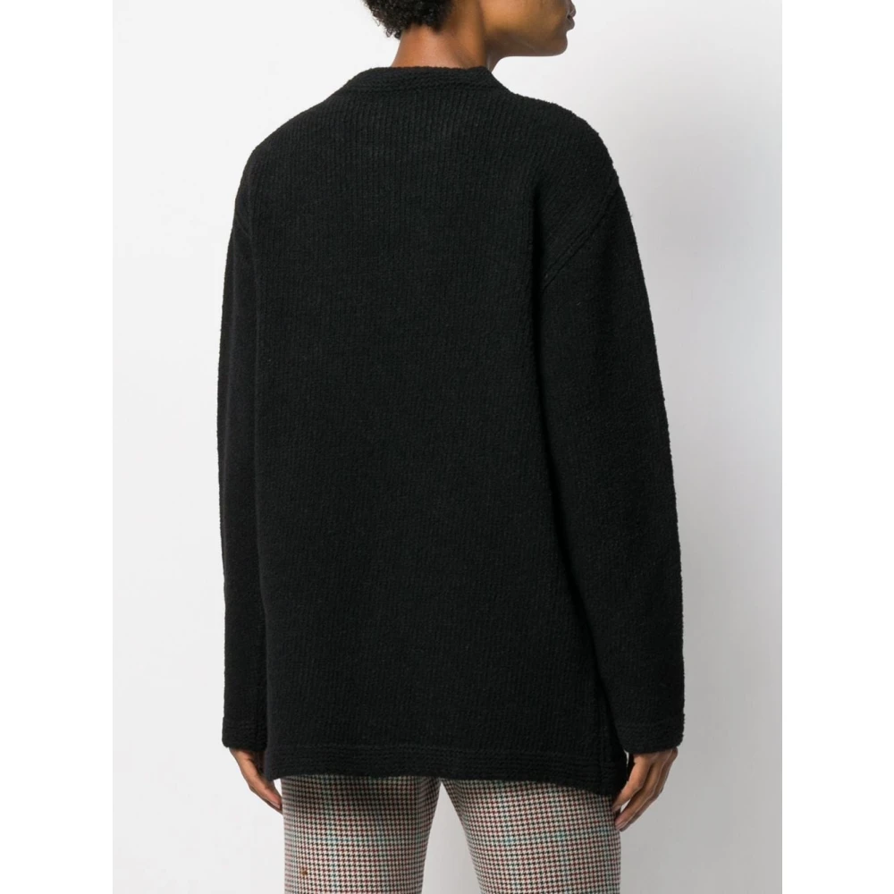 Off White Zwart Wit Oversize Modieuze Shirt Black Dames