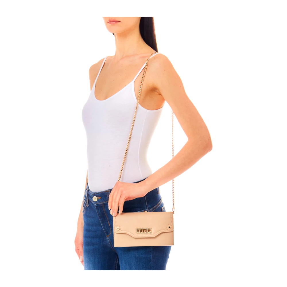 Liu Jo Witte Portemonnees Collectie met Muntvak Beige Dames
