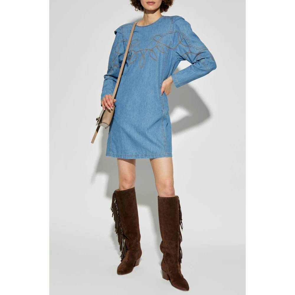 Munthe Denim jurk Blue Dames
