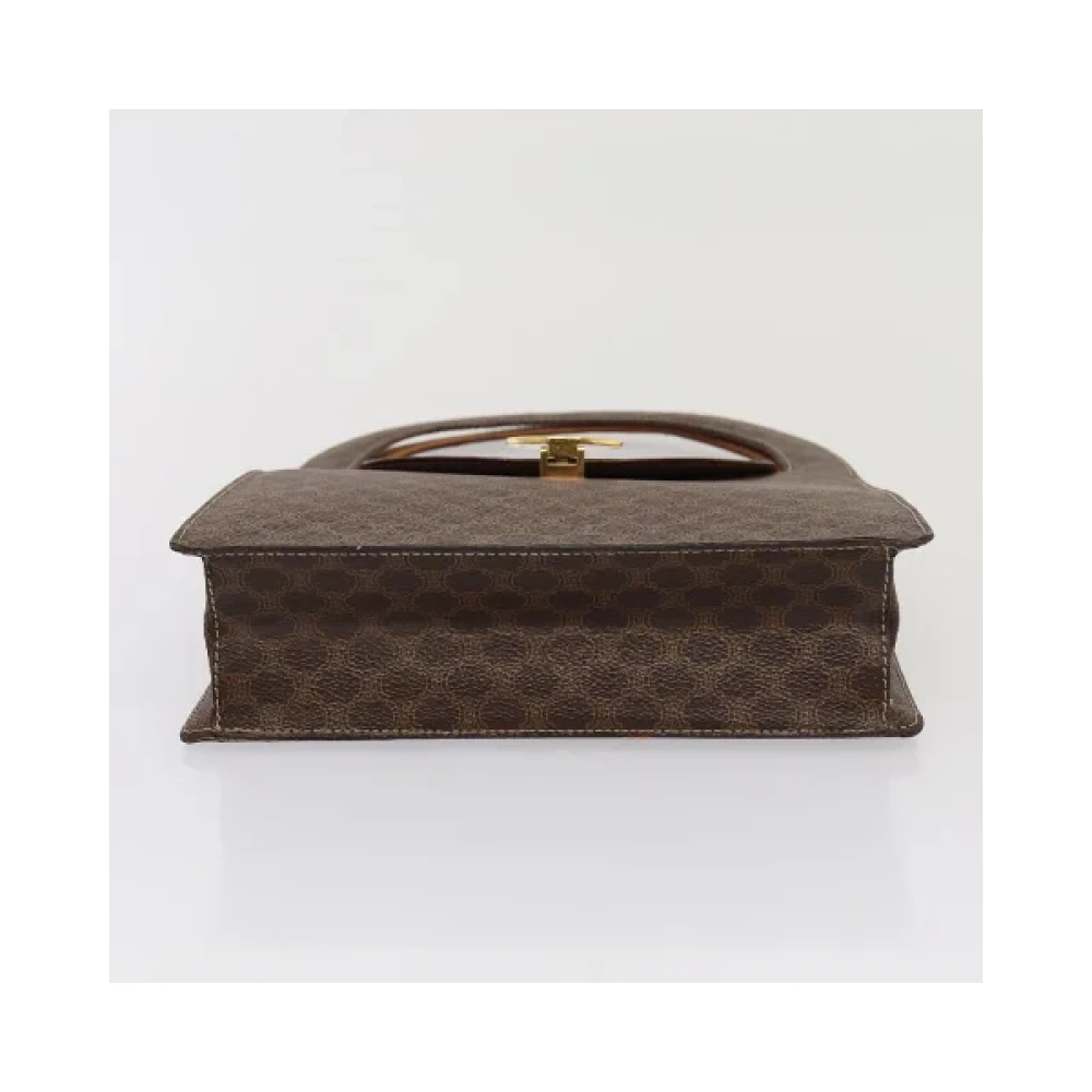 Celine Vintage Pre-owned Canvas handbags Brown Dames