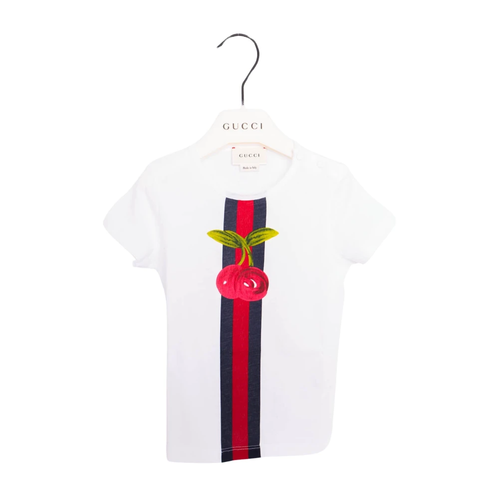 Gucci Avslappnad Bomull T-shirt White, Unisex