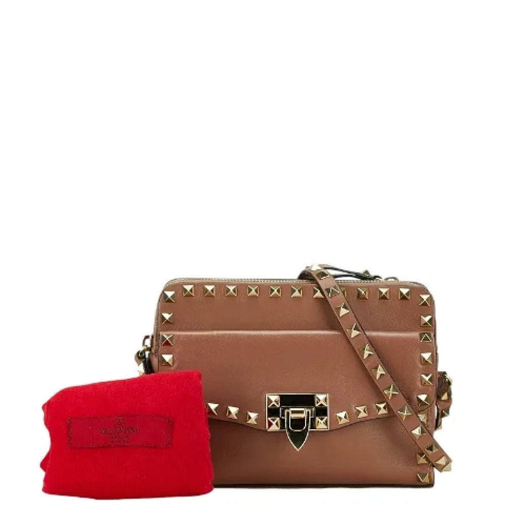 Valentino Vintage Pre-owned Leather shoulder-bags Pink Dames