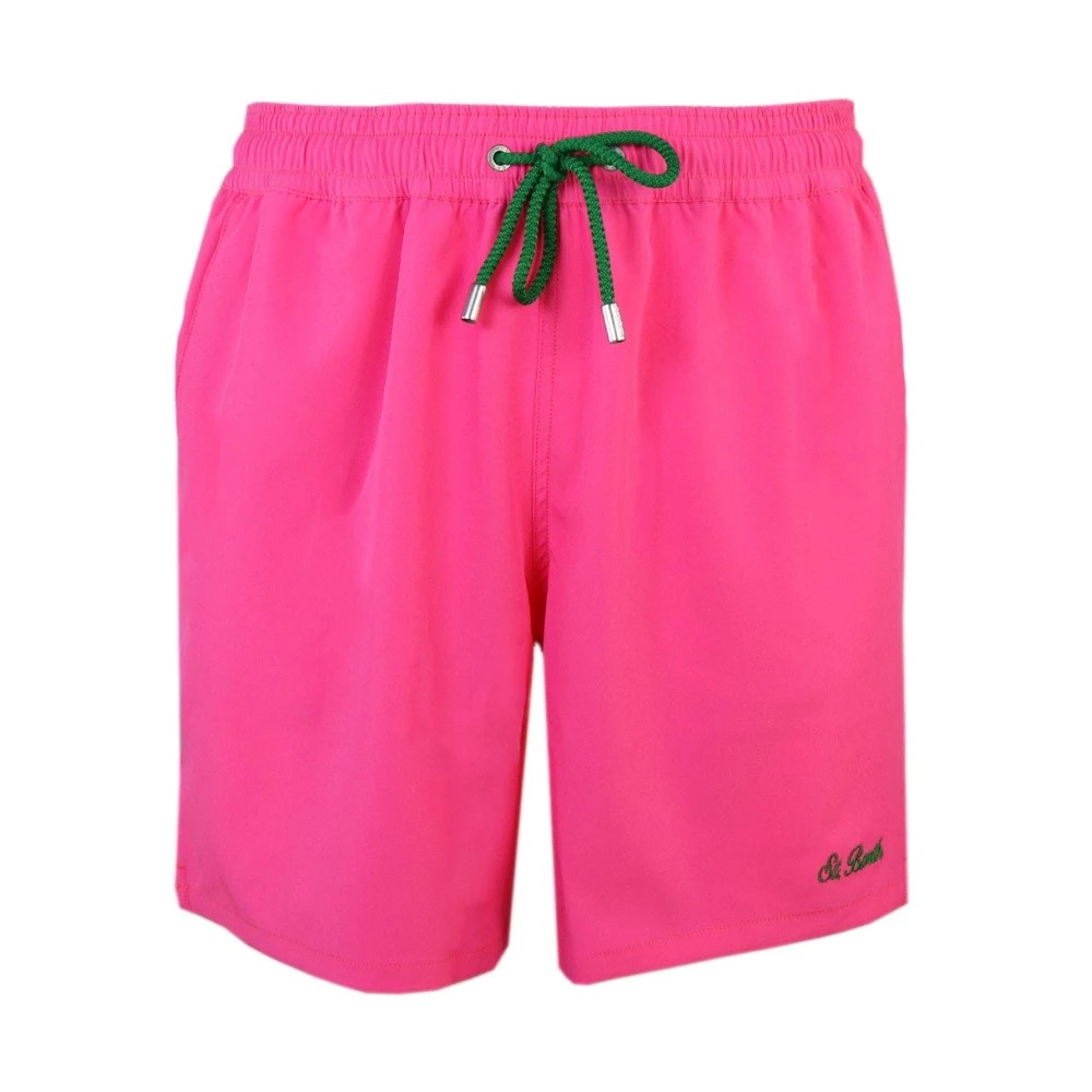 Saint Barth Fuchsia Beach Boxer Shorts Pink Heren