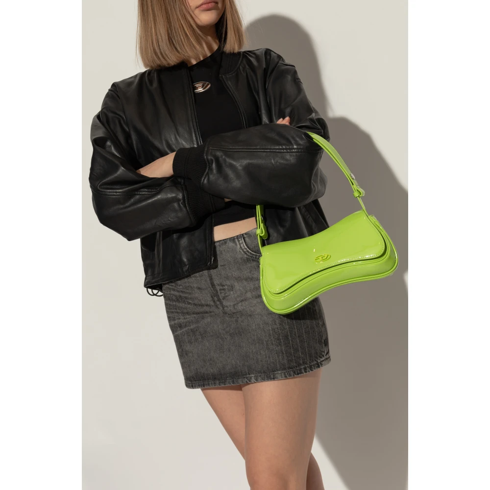 Diesel Schoudertas Play Clutch Green Dames