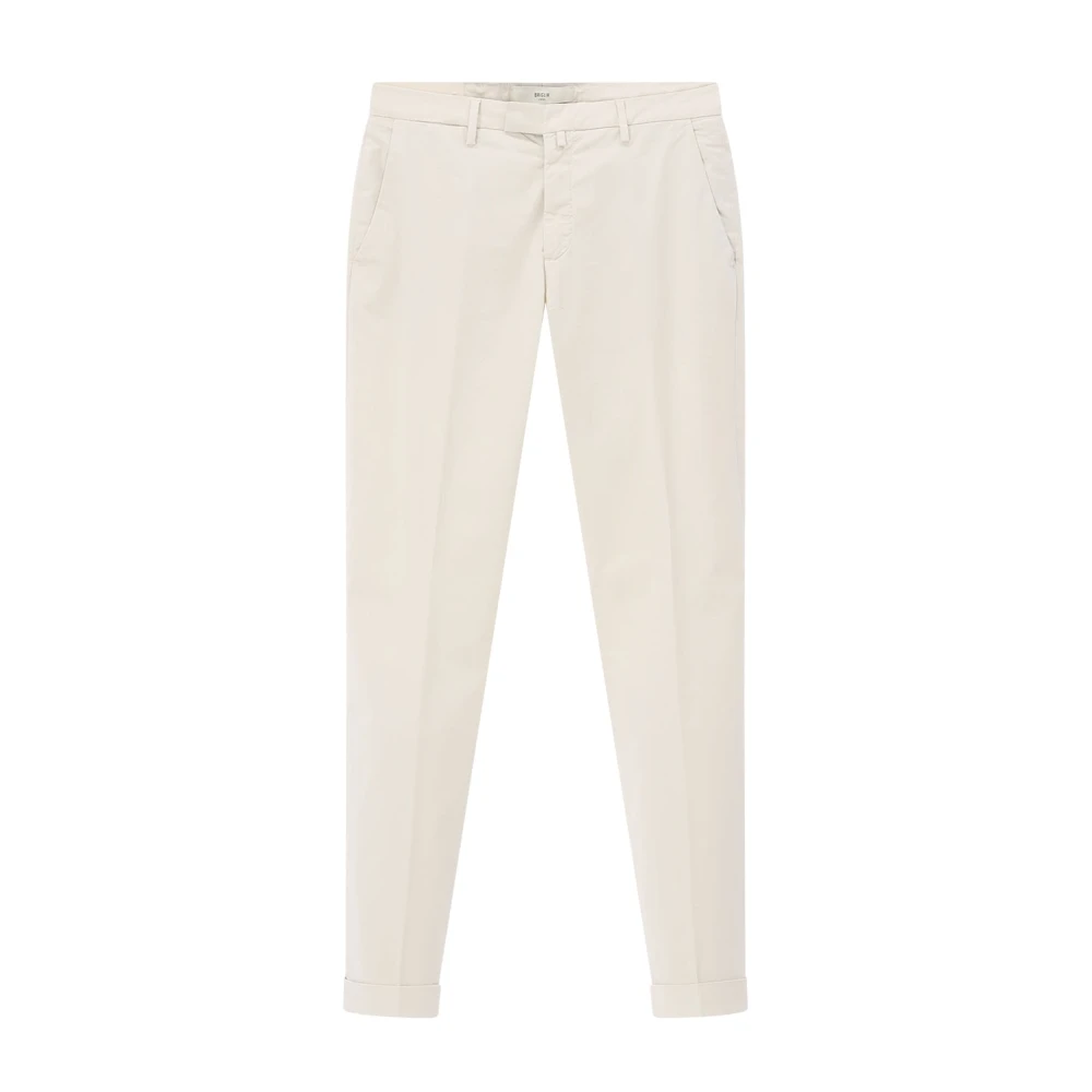 Briglia Herr Beige Byxor M, Bomull, Slim-Fit Chino